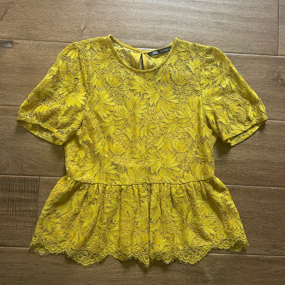 Zara peplum top